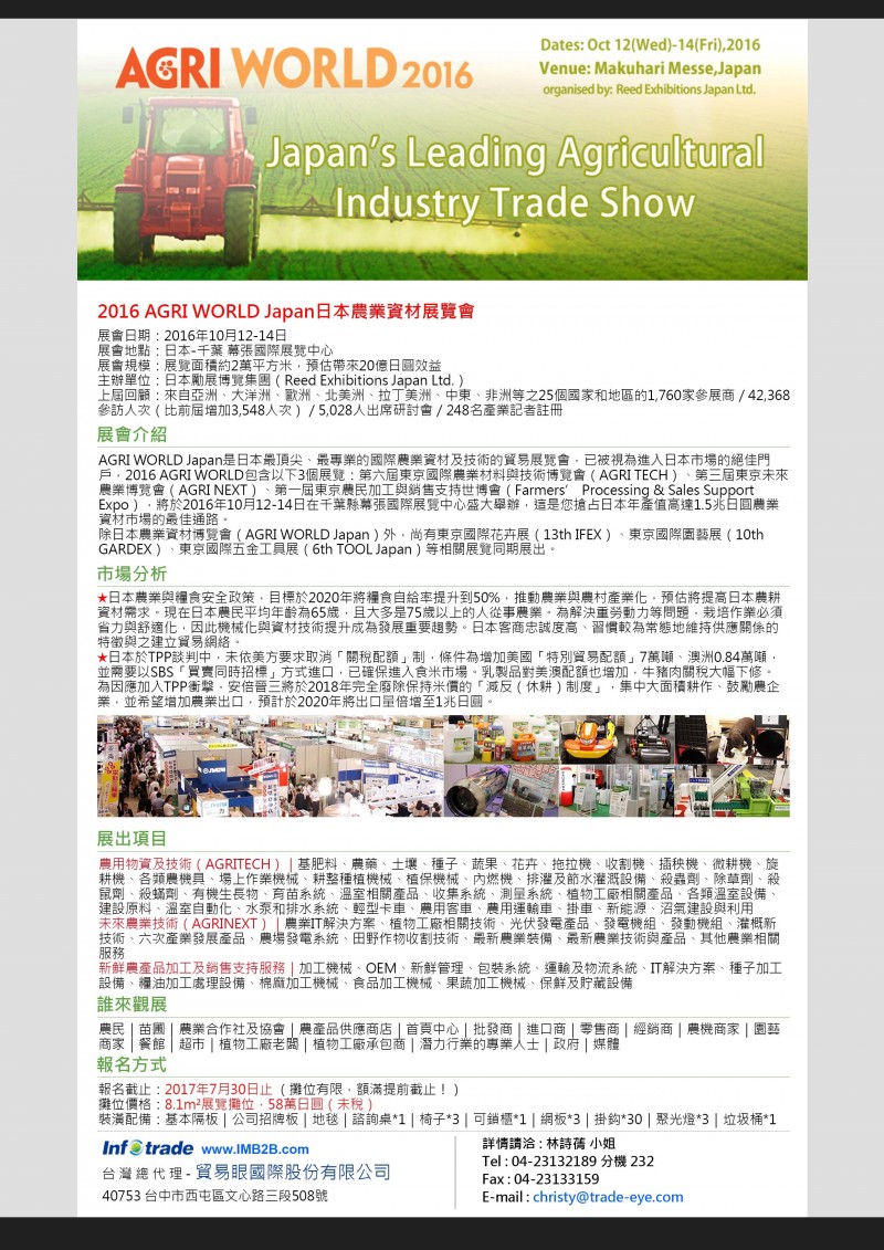 貿易眼2016AGRIWORLD