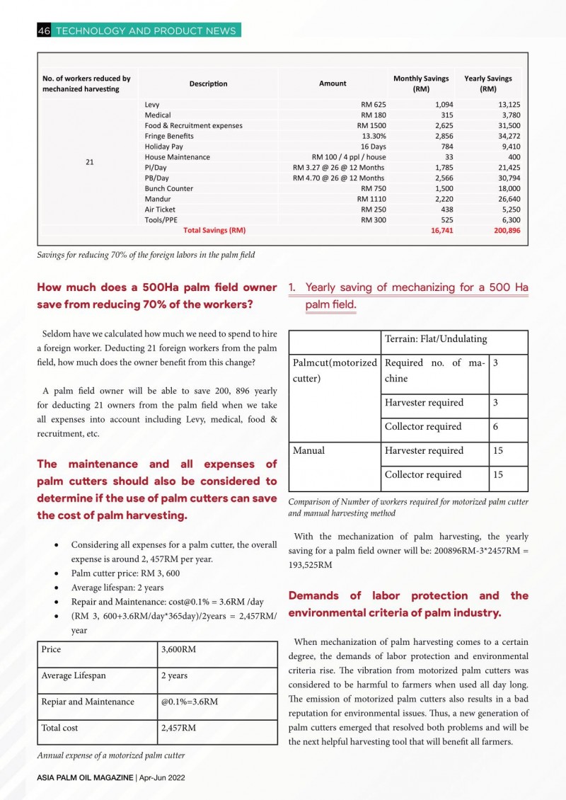 Palm Oil E-Magazine Apr-Jun 2022-46